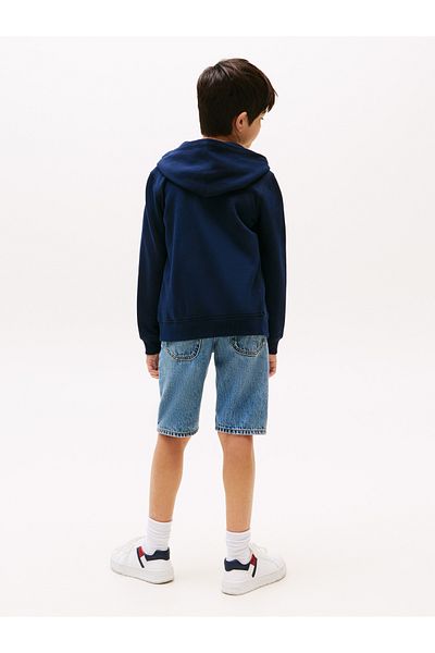 Tommy Hilfiger Tommy Hilfiger Boys Dark Night Navy Logo Zip Through Hoodie