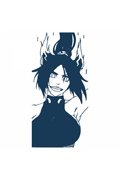 INOVATIX Set de 8 piese, autocolant Yoruichi Shihouin Bleach, INOVATIX®. 6 cm