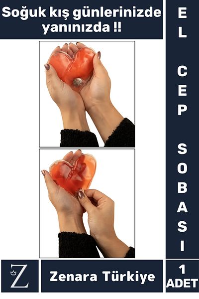 Zenara Special Design Hand Warmer Camping Outdoor Everyday Sweetheart Gift Very Stylish Magic Gel Heart Pocket Stove