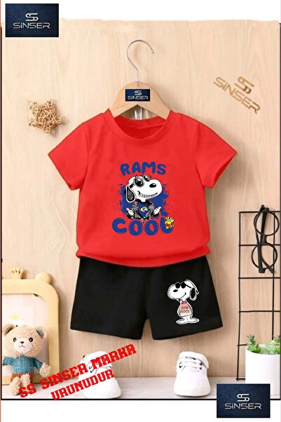 SS SİNSER تي شيرت للأطفال برقبة دائرية مطبوعة حسب الطلب من "SNOPY RAMS COOL B...