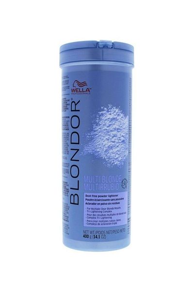 Wella Blonder Powder for Lightening Hair in Multiple Shades, Blue, 400g