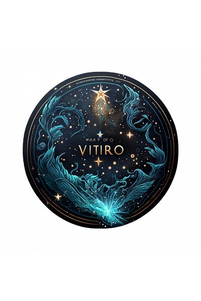 INOVATIX Set de 8 bucăți, autocolant cu simbolul zodiacal Fecioară, INOVATIX®. 6 cm