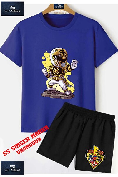 SS SİNSER Tricou cu gât rotund cu imprimeu special pentru copii „POWERRANGER ...