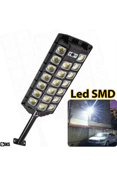 SIKS Solar Street Or Garden Lamp With Built-in Solar Panel, Outdoor, 520 Smd Led, Neutral Light