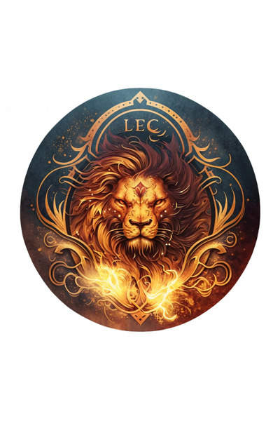 INOVATIX Set de 8 bucăți, autocolant cu zodia Leu, INOVATIX®. 6 cm