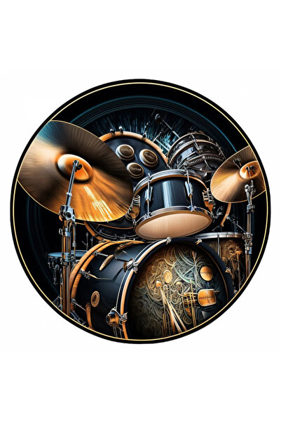 INOVATIX Set de 8 autocolante uriașe cu tobe, INOVATIX®. 6 cm