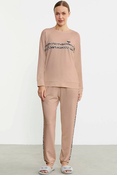 Beruflic Simente 76446 Leopard Striped Jogger Pajama Set