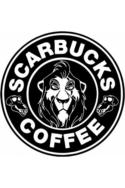 INOVATIX Set de 8 piese, autocolant Scarbucks Coffee, INOVATIX®. 6 cm
