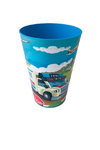 Herevin 340 Cc Patterned Plastic Cup