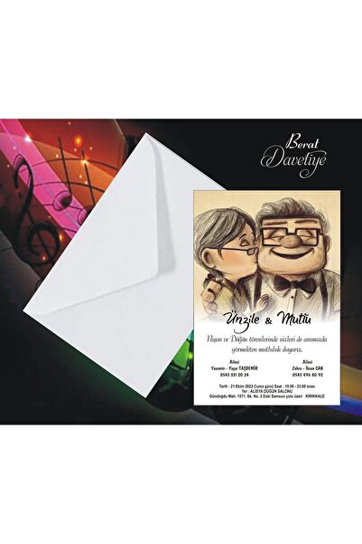 Berat tasarım davetiye (50 ADET)