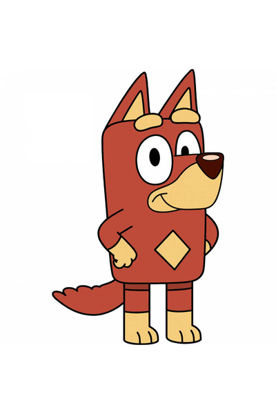 INOVATIX Set de 8 bucăți, Autocolant Rusty Bluey, INOVATIX®. 6 cm