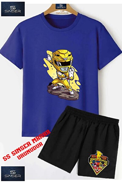 SS SİNSER Tricou cu gât rotund cu imprimeu special pentru copii „POWERRANGER ...