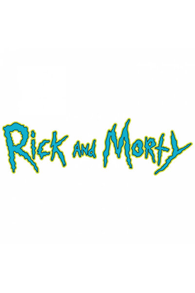 INOVATIX Set de 8 piese, autocolant cu sigla Rick și Morty, INOVATIX®. 6 cm