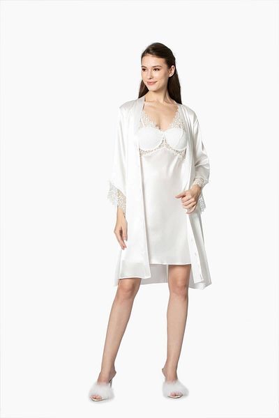 Beruflic Pier cardin 6040 short nightgown 6-piece silk set