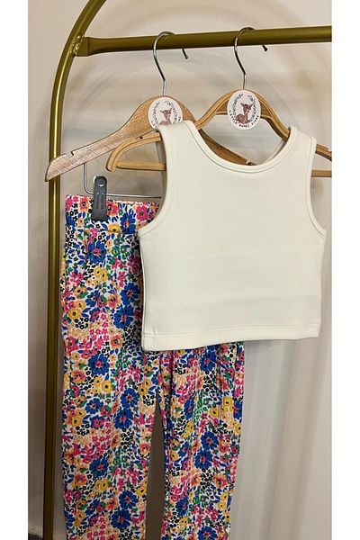 Bambi Kids Elastic Pants Blouse Set