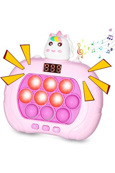 miraza Pop It Electronic Toy with Display, 999+ Different Levels, Antistress, Sensory, Unicorn