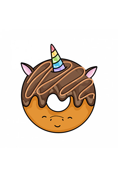 INOVATIX Σετ 8 τεμαχίων, Αυτοκόλλητο για τούρτα μονόκερου, INOVATIX®. 6 εκ.