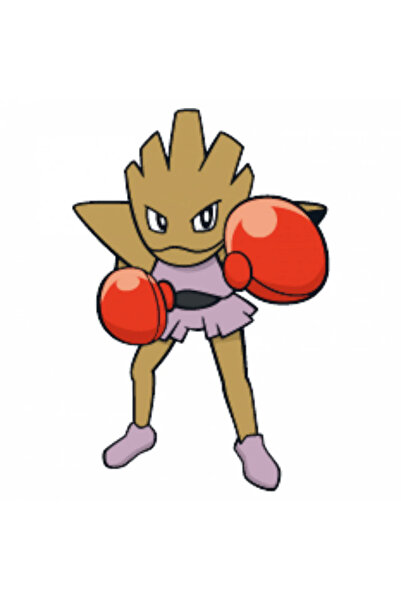 INOVATIX Set de 8 piese, autocolant Pokemon Hitmonchan, INOVATIX®. 6 cm