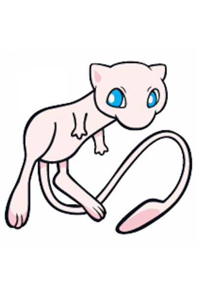 INOVATIX Set de 8 piese, autocolant Pokemon Mew, INOVATIX®. 6 cm