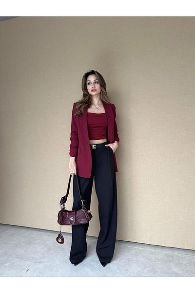 chwain Shirred Sleeve Jacket