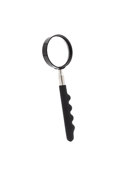 SyaMAG Lupă telescopică, diametru 6 cm, extensie 47 cm, mâner antiderapant, neagră