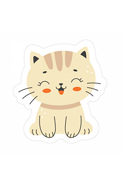 INOVATIX Σετ 8 τεμαχίων, Αυτοκόλλητο Γατάκι, INOVATIX®. 6 εκ.