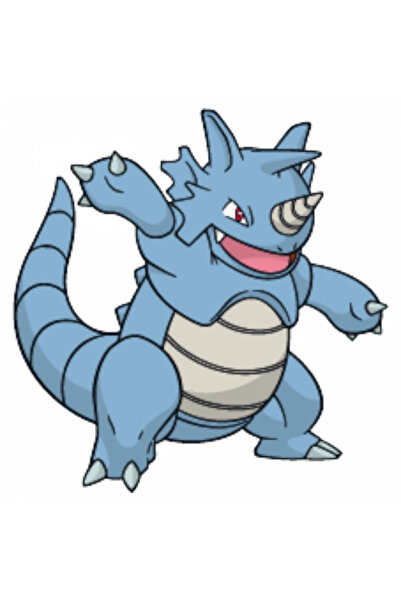 INOVATIX Set de 8 piese, autocolant Pokemon Rhydon, INOVATIX®. 6 cm