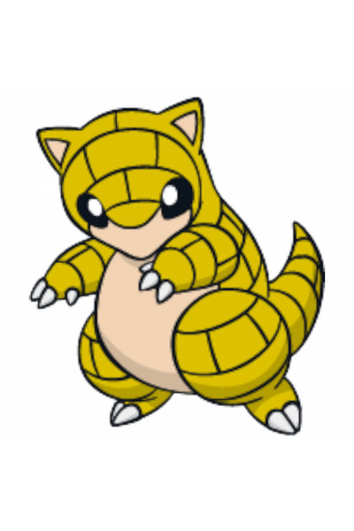 INOVATIX Σετ 8 τεμαχίων, Αυτοκόλλητο Pokemon Sandshrew, INOVATIX®. 6 εκ.