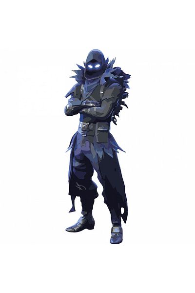 INOVATIX Set de 8 piese, autocolant Raven Fortnite, INOVATIX®. 6 cm