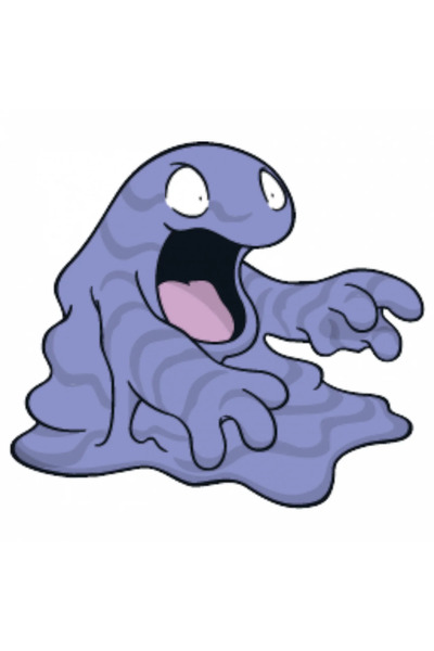 INOVATIX Set de 8 piese, autocolant Pokemon Grimer, INOVATIX®. 6 cm