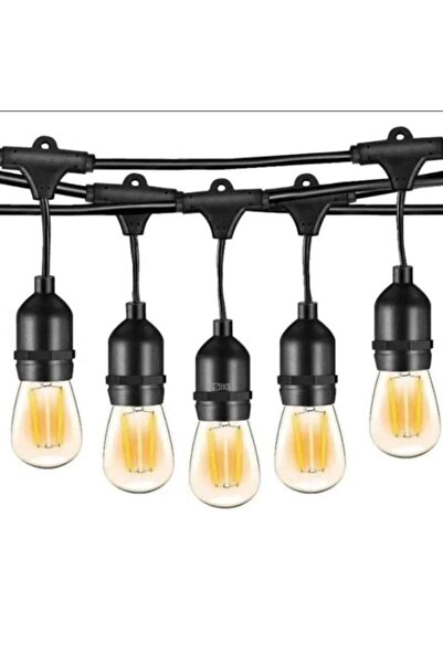 SIKS Șir luminos decorativ cu becuri de interior/exterior/grădină, cu priză, ...