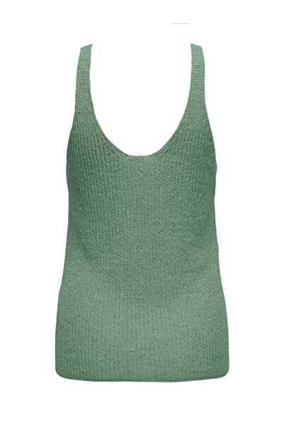 ONLY ONLSUNNY SL RIB V-NECK KNT Pulover pentru femei Hedge Green WHITE - 15321455