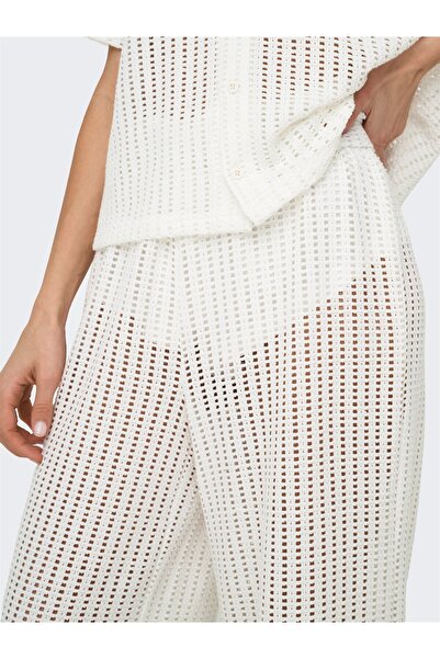 ONLY Onlfreya Straight Pant Jr Off White Women's Pants