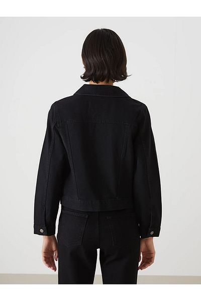 LC Waikiki Shirt Collar Women's Jean Jacket