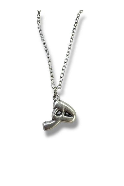 Herşey Nota Arabic Letter H Necklace – Letter H Zincak Plated with 60 cm Chain