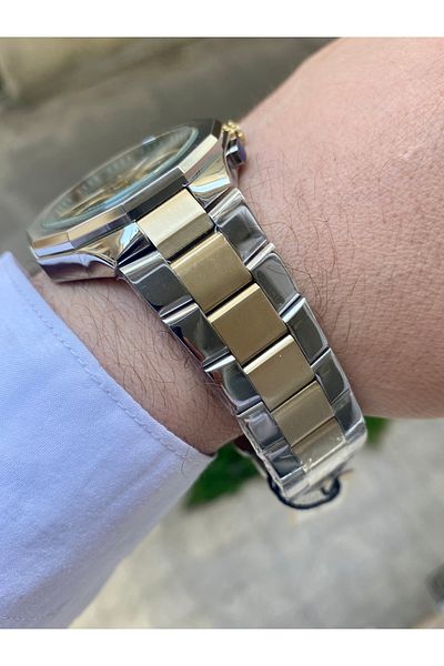 Reward Men's Wrist Watch Waterproof Silver Color Steel Cord Bracelet Gift
