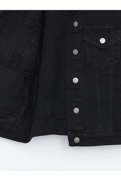 LC Waikiki Shirt Collar Women's Jean Jacket