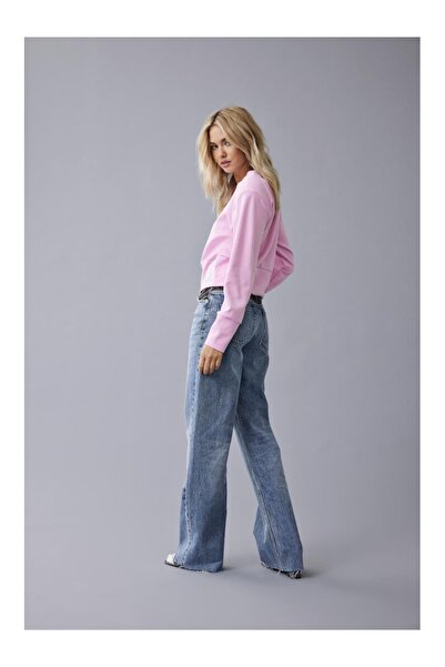 ONLY Onlcamille Hw Wide Reworked Dnm Akm Women's Blue Jean - 15329870