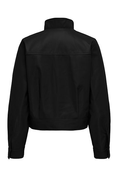 ONLY Onlamber Faux Leather Jacket Cc Otw Women's Black Coat - 15322014
