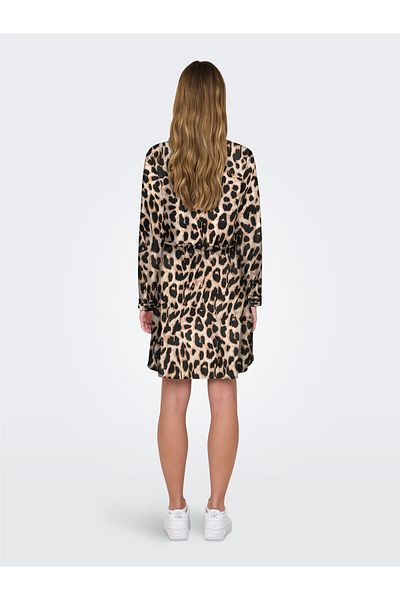 ONLY ONLCORY LIFE L/S V-NECK TUNIC WVN NOOS Γυναικείο φόρεμα Cloud Dancer - 15200543