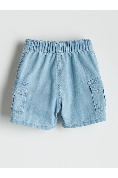 LC Waikiki Elastic Waist Baby Boy Jean Shorts