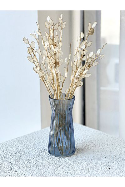 KaiHome Blue Mini Decorative Glass Vase / Flower Pot