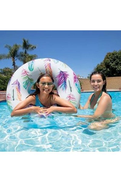 Intex Inflatable Ring Floral Design with Handles Ø97 cm - Intex