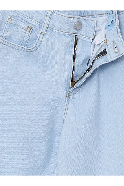 LC Waikiki Girl's Jeans Pants with Adjustable Elastic Waist