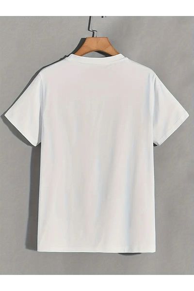AEMİ Unisex I'M Thinking Printed Oversize Crew Neck T-Shirt