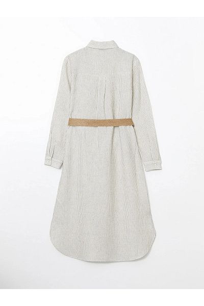 LC Waikiki Rochie cămașă damă cu dungi