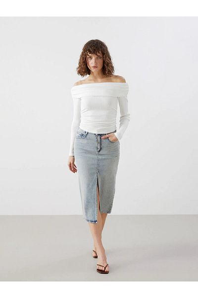 LC Waikiki Slim Fit Women's Jean Skirt