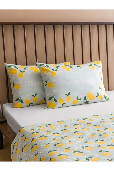 LC Waikiki Lemon Printed Double Pique Set