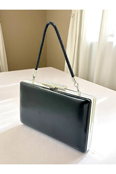 Biçanta Culoare Neagră Piele Mate Piele Femei Rochie Seara Geanta Nunta Logod...