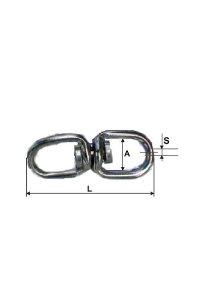MK Articulatie Inel - Inel Zincata 3.8Mm / 14X50Mm